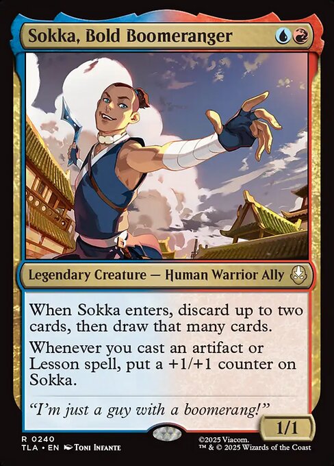 Sokka, Bold Boomeranger (240) - Avatar: The Last Airbender - Game On