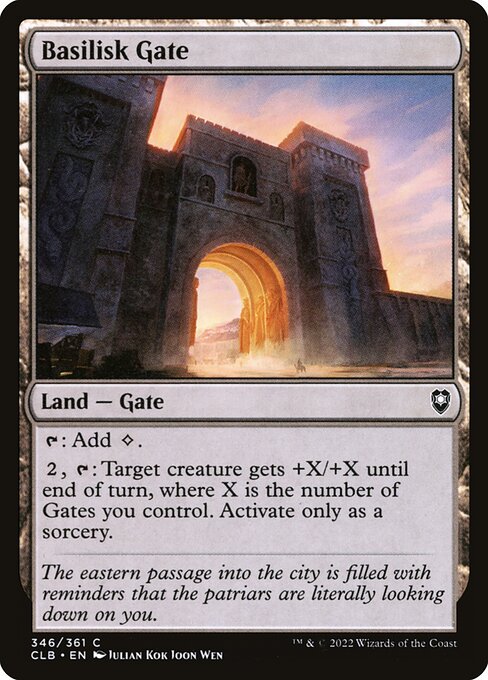Basilisk Gate (346) (Foil) - Commander Legends: Battle for Baldur's Gate - Game On