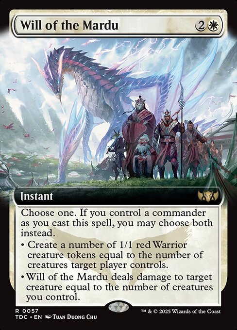 Will of the Mardu (57) - EXTENDED ART - Tarkir: Dragonstorm Commander - Game On
