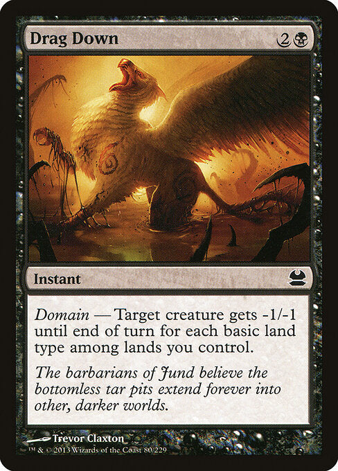 Drag Down (80) (Foil) - Modern Masters - Game On