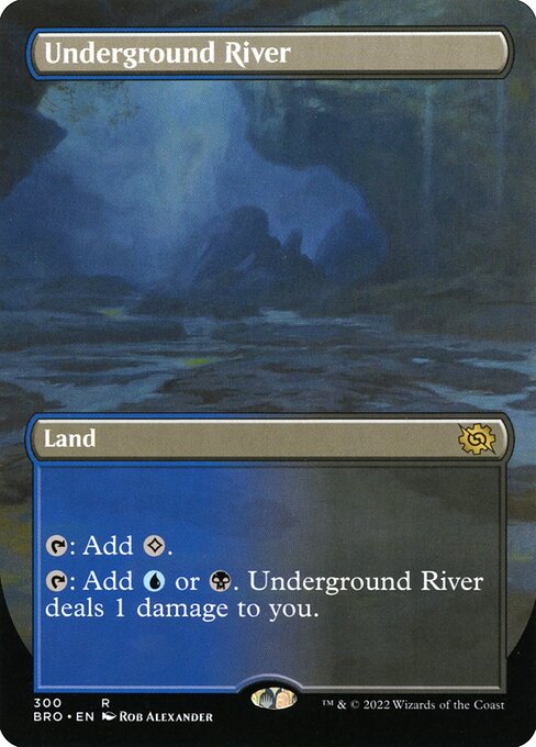 Underground River (300) - BORDERLESS - FULL ART - The Brothers' War - Game On