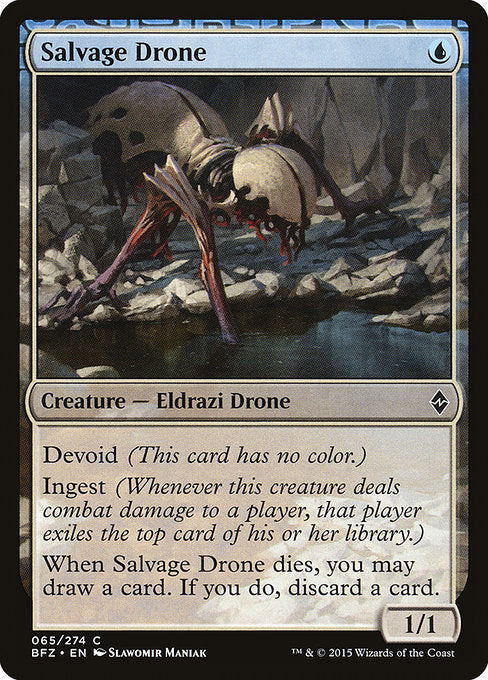 Salvage Drone (65) (Foil) - Battle for Zendikar - Game On