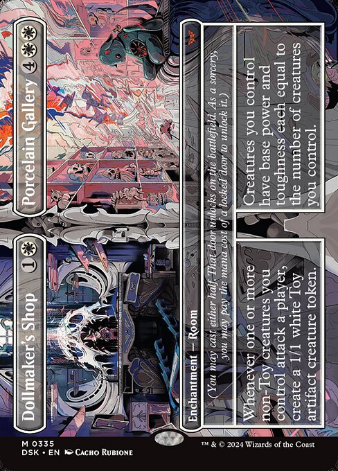 Dollmaker's Shop // Porcelain Gallery (335) - BORDERLESS (Foil) - Duskmourn: House of Horror - Game On