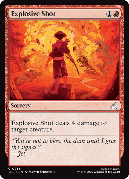 Explosive Shot (236) (Foil) - Avatar: The Last Airbender Eternal - Game On