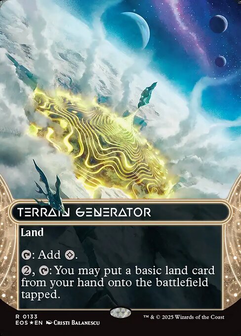 Terrain Generator (133) - BORDERLESS - FULL ART (Foil) - Edge of Eternities: Stellar Sights - Game On