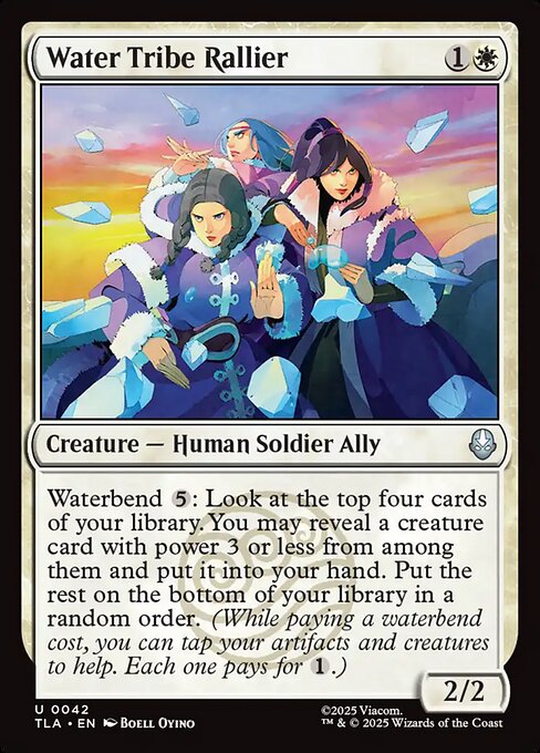 Water Tribe Rallier (42) (Foil) - Avatar: The Last Airbender - Game On