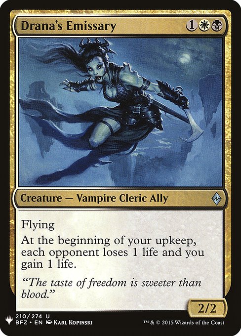 Drana's Emissary (BFZ-210) - The List - Game On