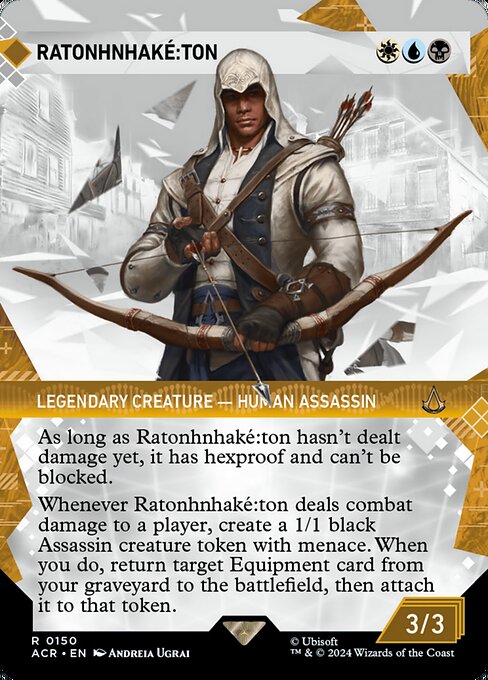 Ratonhnhaké꞉ton (150) - BORDERLESS (Foil) - Assassin's Creed - Game On