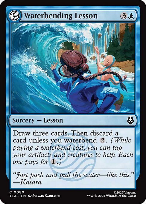 Waterbending Lesson (80) (Foil) - Avatar: The Last Airbender - Game On