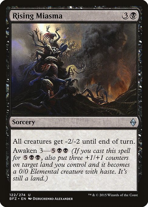 Rising Miasma (122) (Foil) - Battle for Zendikar - Game On