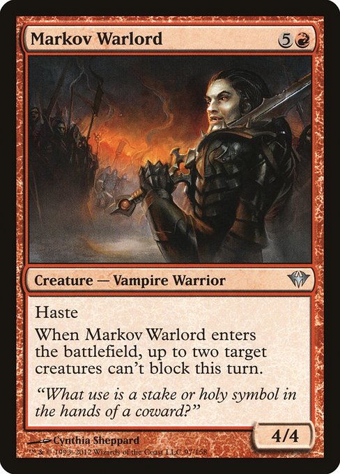 Markov Warlord (97) (Foil) - Dark Ascension - Game On