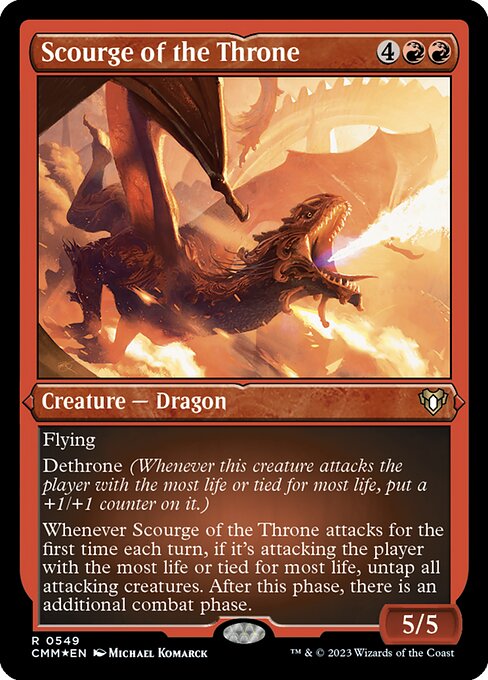 Scourge of the Throne (549) (Etched) - Commander Masters - Game On