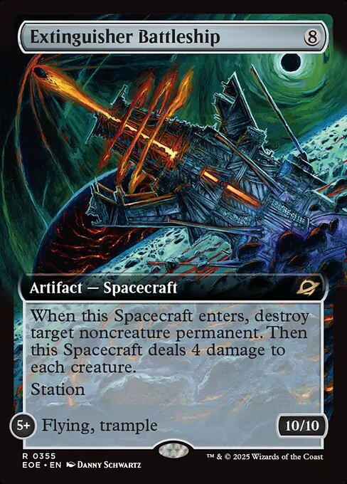Extinguisher Battleship (355) - EXTENDED ART - Edge of Eternities - Game On
