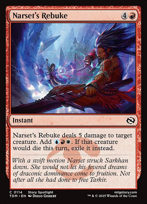 Narset's Rebuke (114) (Foil) - Tarkir: Dragonstorm - Game On