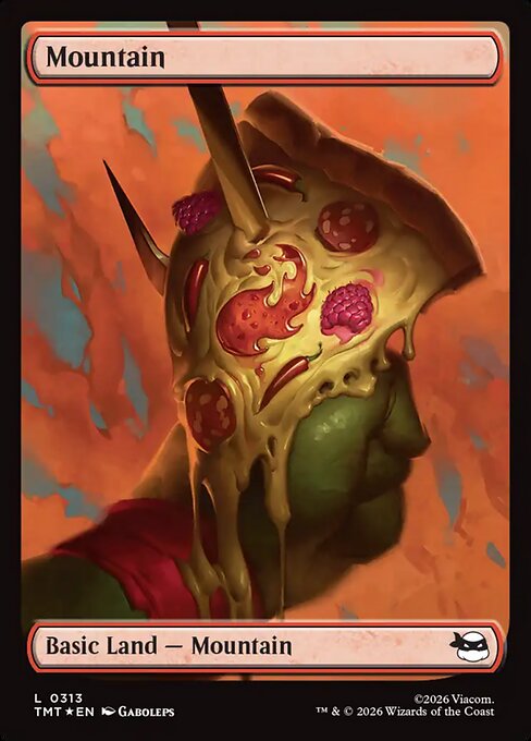 Mountain (313) - FULL ART (Foil) - Teenage Mutant Ninja Turtles - Game On