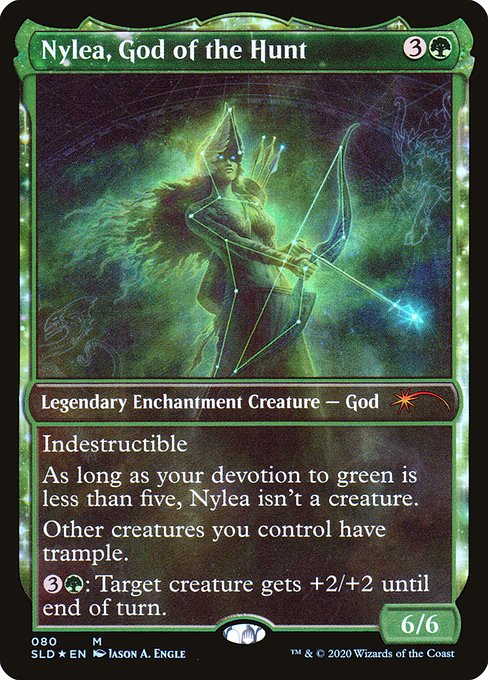 Nylea, God of the Hunt (80) - SHOWCASE - FULL ART (Foil) - Secret Lair Drop - Game On