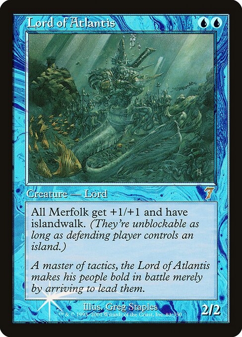 Lord of Atlantis (83★) (Foil) - Seventh Edition - Game On
