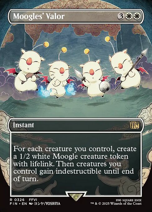 Moogles' Valor (326) - BORDERLESS - FULL ART - Final Fantasy - Game On