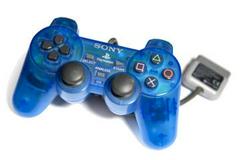 Clear Blue Dual Shock Controller - Playstation (Loose (Game Only)) - Game On