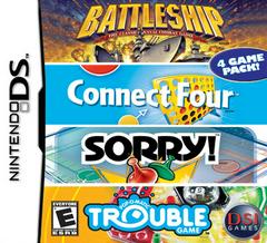 Battleship / Connect Four / Sorry / Trouble - Nintendo DS (Loose (Game Only)) - Game On
