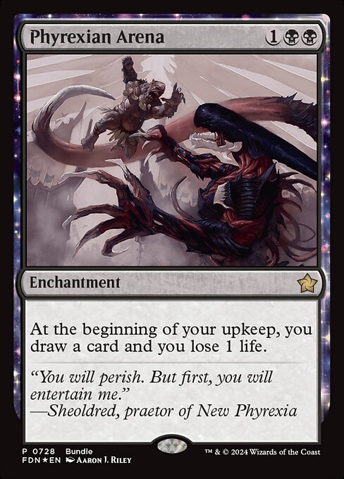 Phyrexian Arena (728) (Foil) - Foundations - Game On