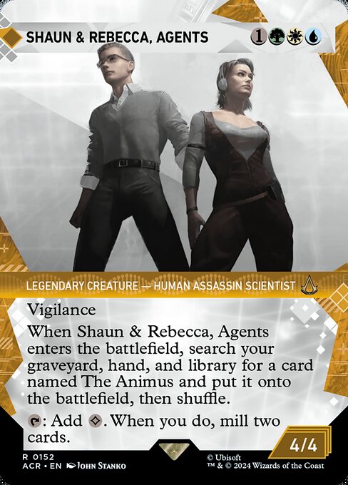 Shaun & Rebecca, Agents (152) - BORDERLESS (Foil) - Assassin's Creed - Game On