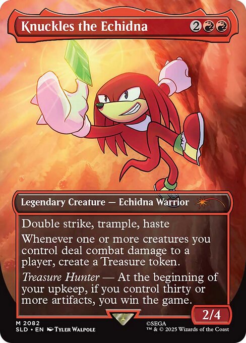 Knuckles the Echidna (2082) - BORDERLESS - FULL ART - Secret Lair Drop - Game On