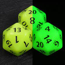 55mm Titan D20 - Glow in the Da - Game On