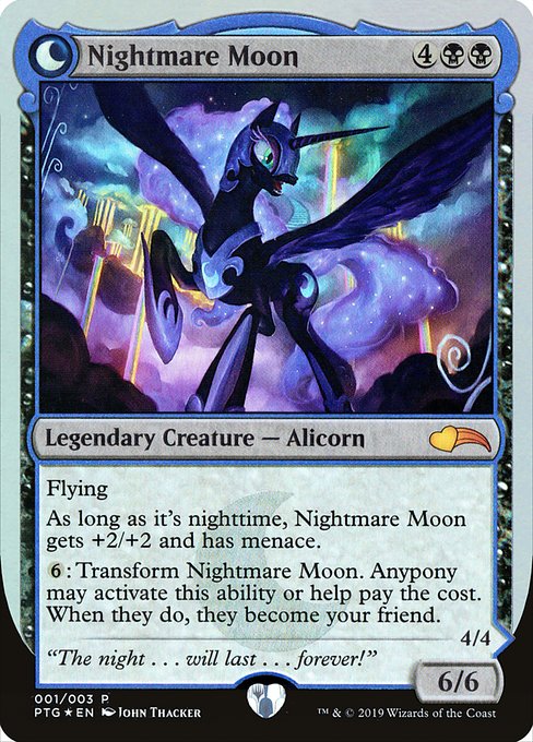 Nightmare Moon // Princess Luna (1) (Foil) - Ponies: The Galloping - Game On