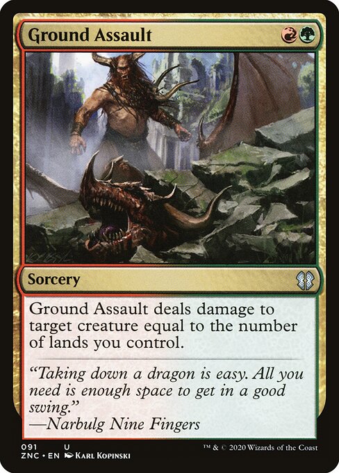 Ground Assault (91) - Zendikar Rising Commander - Game On