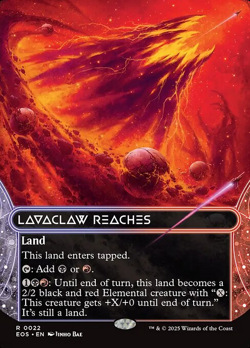 Lavaclaw Reaches (22) - BORDERLESS - FULL ART - Edge of Eternities: Stellar Sights - Game On