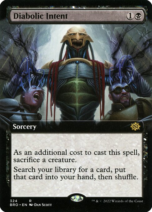 Diabolic Intent (324) - EXTENDED ART (Foil) - The Brothers' War - Game On