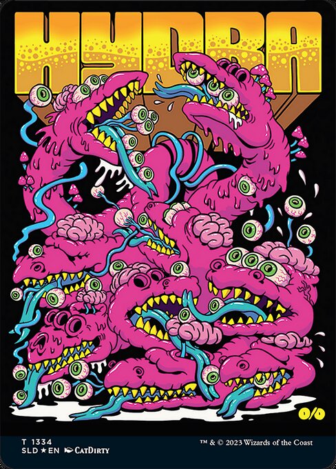 Hydra (1334) - BORDERLESS - FULL ART (Foil) - Secret Lair Drop - Game On