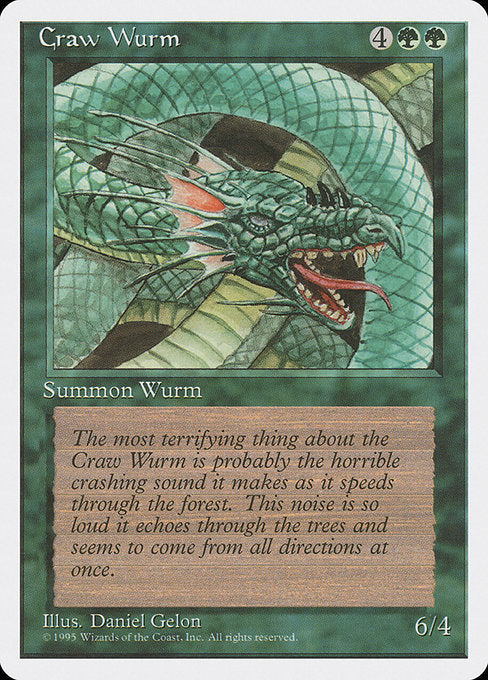 Craw Wurm (238) - Fourth Edition - Game On
