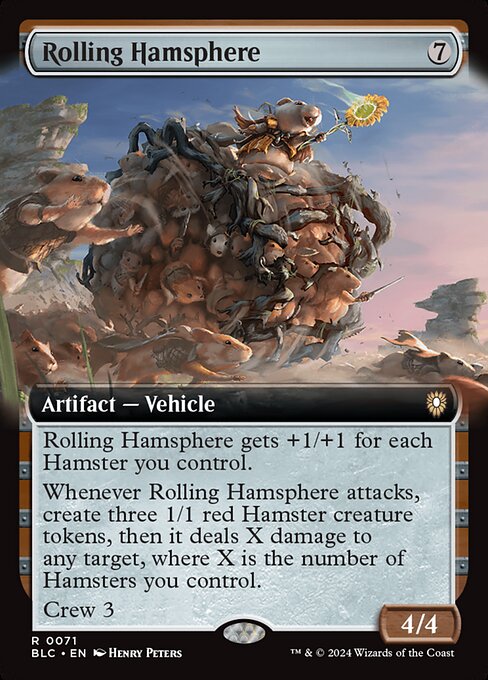 Rolling Hamsphere (71) - EXTENDED ART - Bloomburrow Commander - Game On