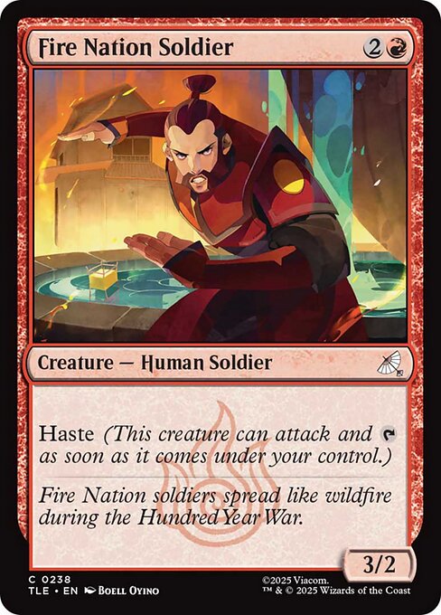 Fire Nation Soldier (238) (Foil) - Avatar: The Last Airbender Eternal - Game On