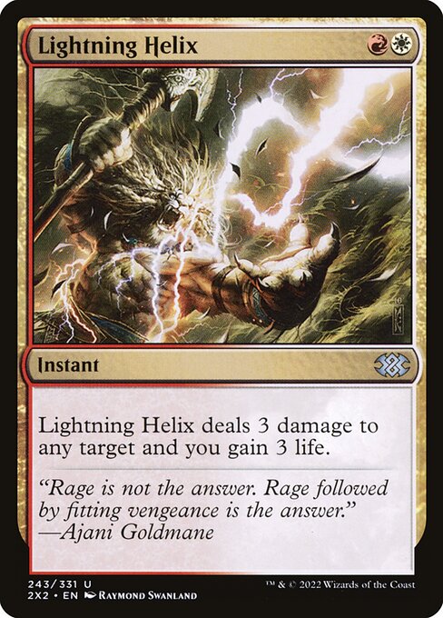 Lightning Helix (243) (Foil) - Double Masters 2022 - Game On