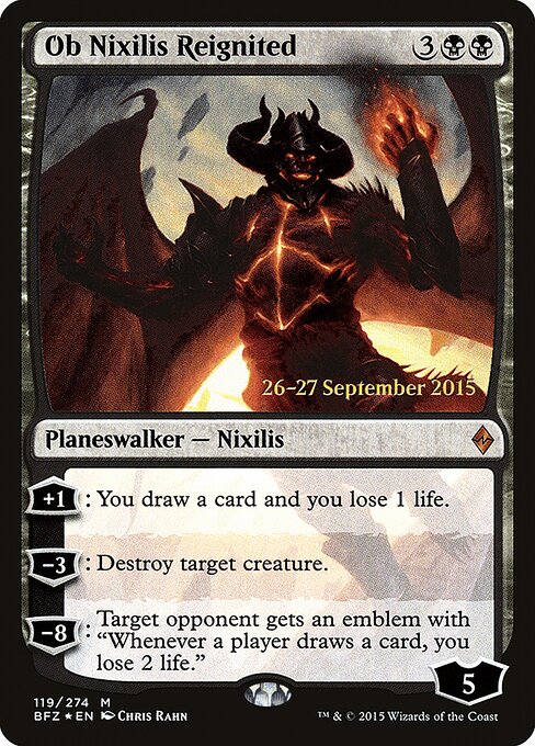 Ob Nixilis Reignited (119s) (Foil) - Battle for Zendikar Promos - Game On