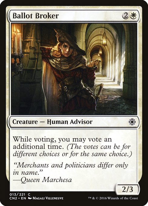 Ballot Broker (13) (Foil) - Conspiracy: Take the Crown - Game On