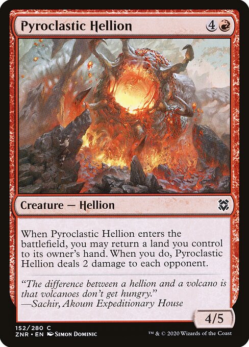 Pyroclastic Hellion (152) (Foil) - Zendikar Rising - Game On