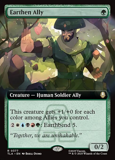 Earthen Ally (377) - EXTENDED ART - Avatar: The Last Airbender - Game On