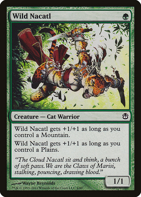 Wild Nacatl (4) - Duel Decks: Ajani vs. Nicol Bolas - Game On