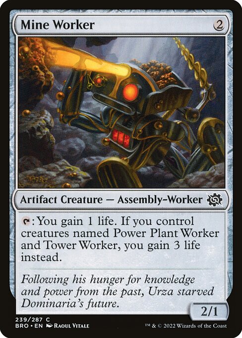 Mine Worker (239) (Foil) - The Brothers' War - Game On