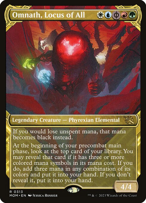 Omnath, Locus of All (313) - SHOWCASE - FULL ART - March of the Machine - Game On