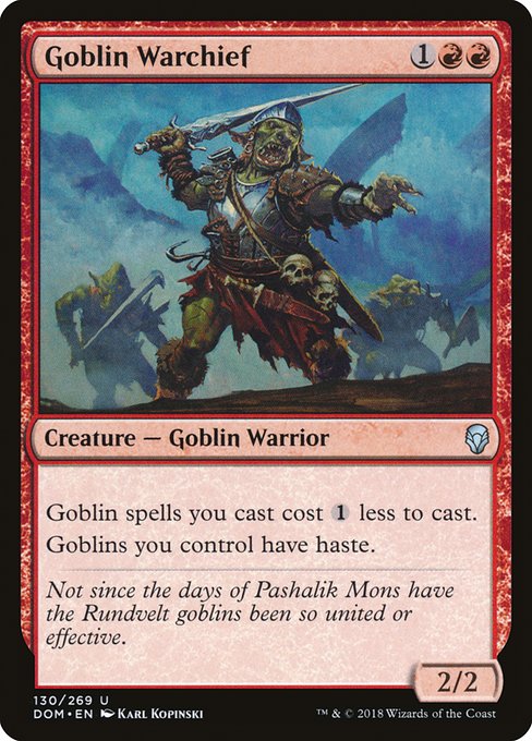 Goblin Warchief (130) - Dominaria - Game On