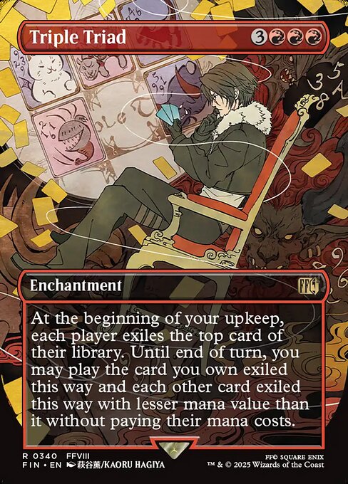 Triple Triad (340) - BORDERLESS - FULL ART (Foil) - Final Fantasy - Game On