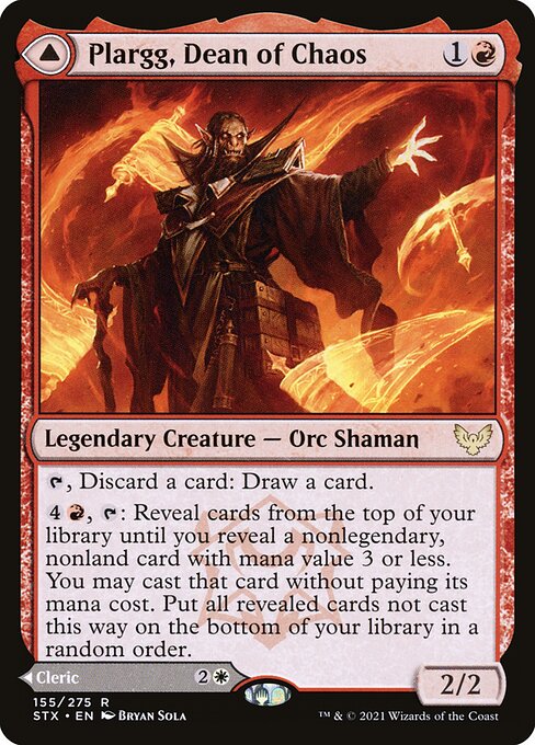 Plargg, Dean of Chaos // Augusta, Dean of Order (155) - Strixhaven: School of Mages - Game On