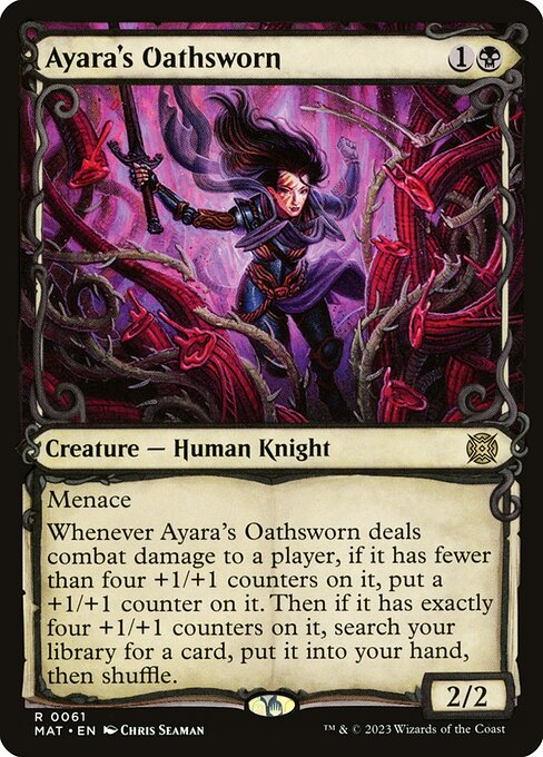 Ayara's Oathsworn (61) - SHOWCASE (Foil) - March of the Machine: The Aftermath - Game On