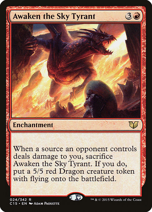 Awaken the Sky Tyrant (24) - Commander 2015 - Game On