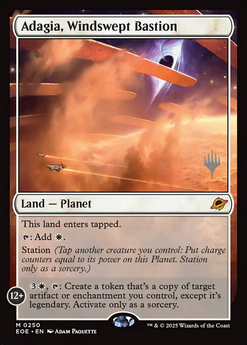 Adagia, Windswept Bastion (250p) - Edge of Eternities Promos - Game On
